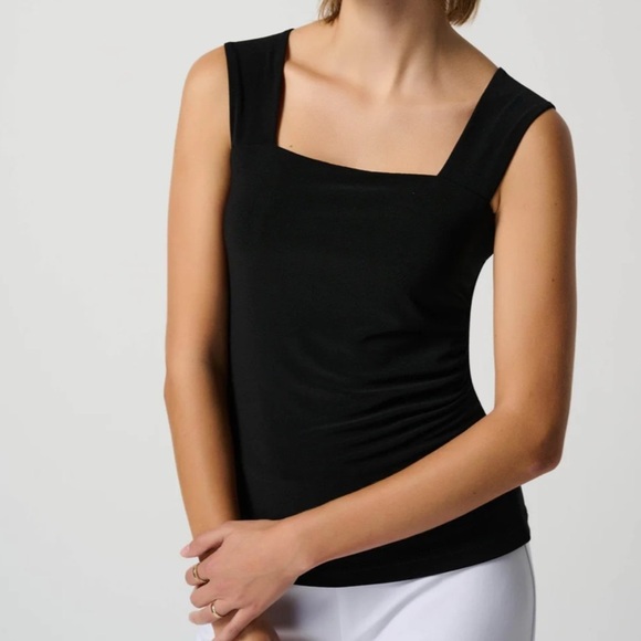 Joseph Ribkoff Classic Black Square Neck Essential Stretch Cami - Picture 1 of 6